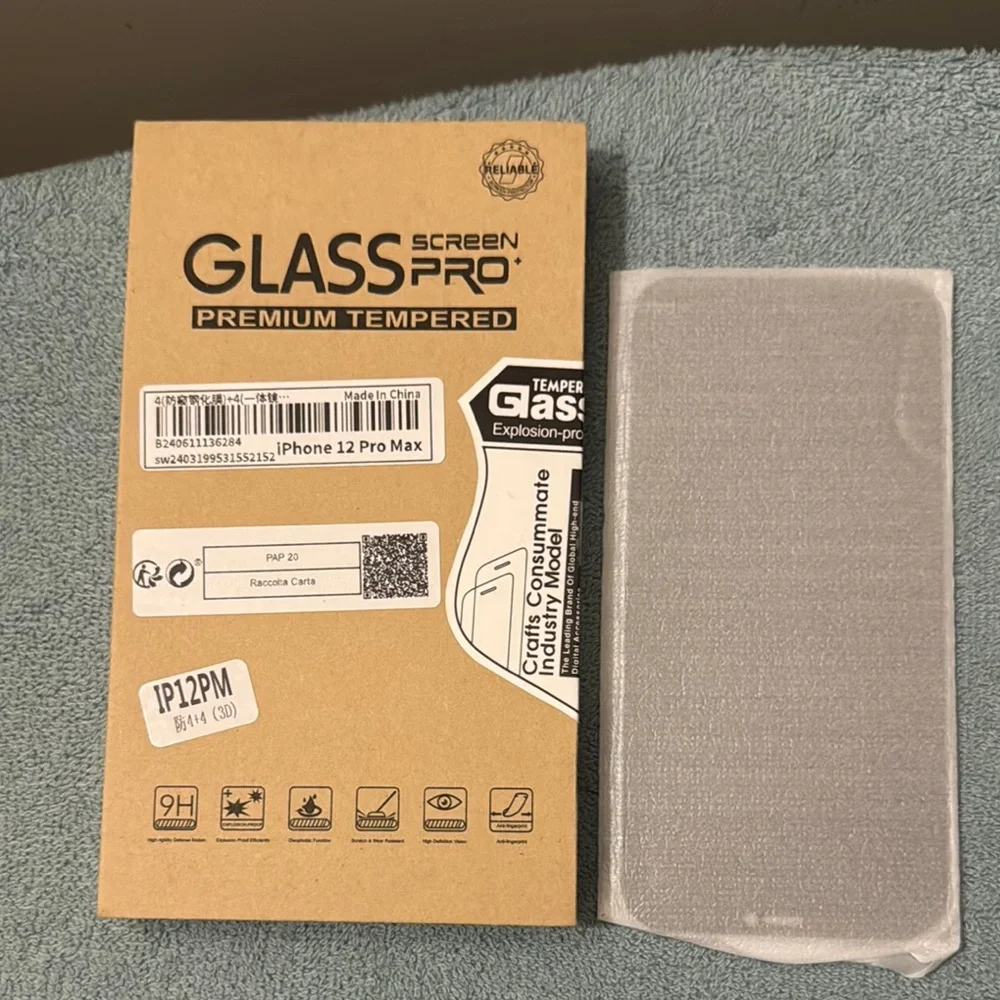 Apple IPhone 12 Pro Max Premium Tempered Glass Screen Protectors and Case Sets